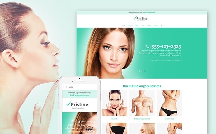 Plastic surgery - một mẫu theme Joomla đẹp và chuyên nghiệp trong lĩnh vực thẩm mỹ, y tế