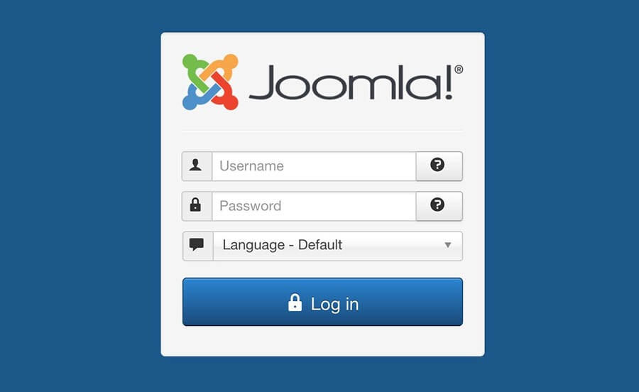 Hướng dẫn sử dụng Joomla cơ bản từ cửa sổ đăng nhập