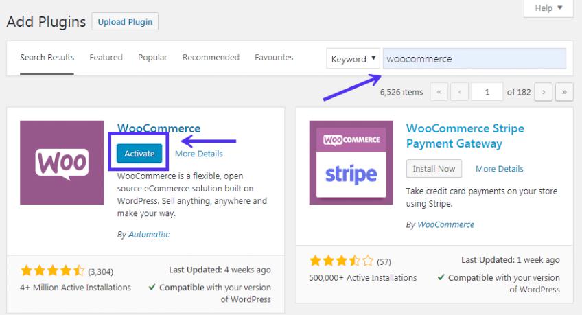 Hướng dẫn cài đặt và kích hoạt WooCommerce