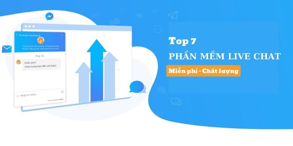 Top 7 phần mềm live chat miễn phí trên website phổ biến ngày nay