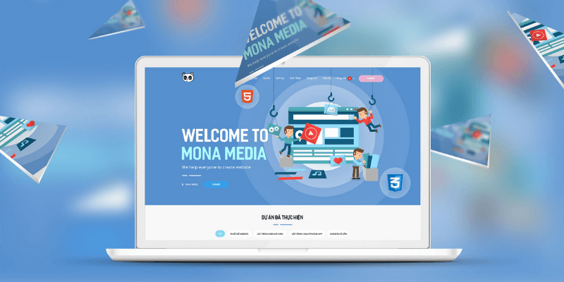 công ty thiết kế website nhập hàng Mona Media