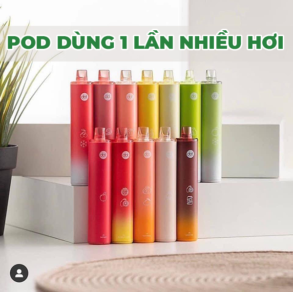 top pod dùng 1 lần nhiều hơi