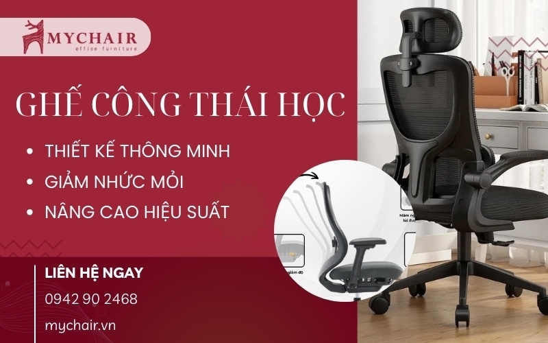 Mua ghế công thái học chống đau lưng tại MyChair
